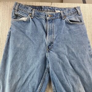 Vintage Levis‎ 560 Jeans Mens 35x34 Light Wash Blue Loose Tapered Denim USA 90s